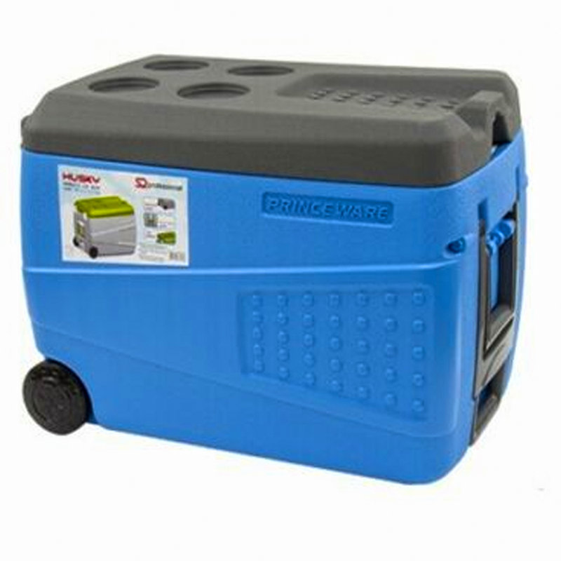 Vinod Husky 50l Large Coolbox Cooler Box with Wheels Picnic Ice Food